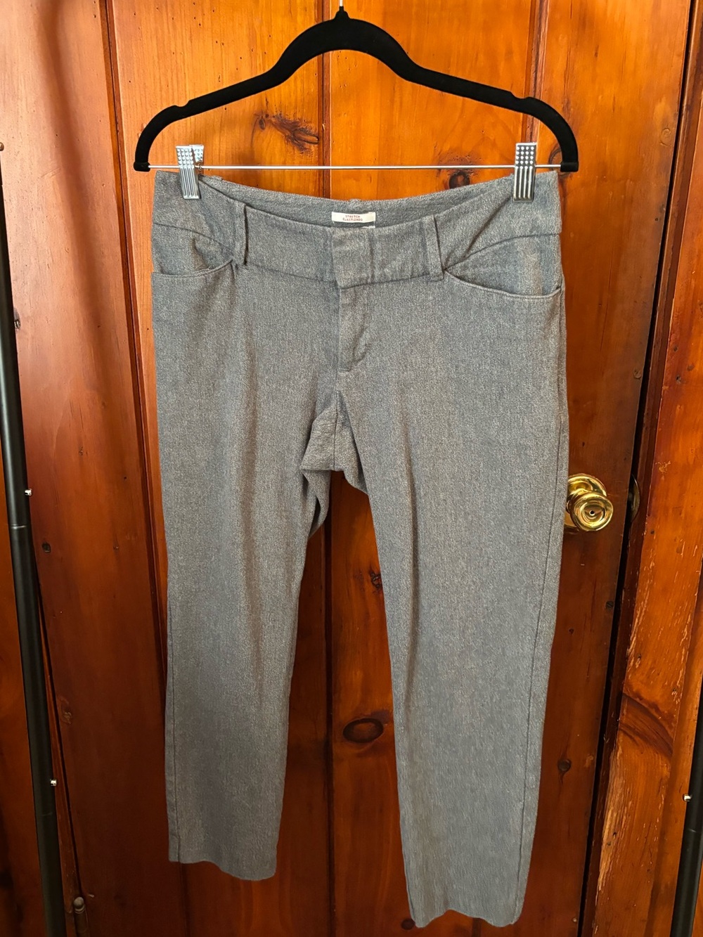Merona Gray Straight-Leg Stretch Jeans